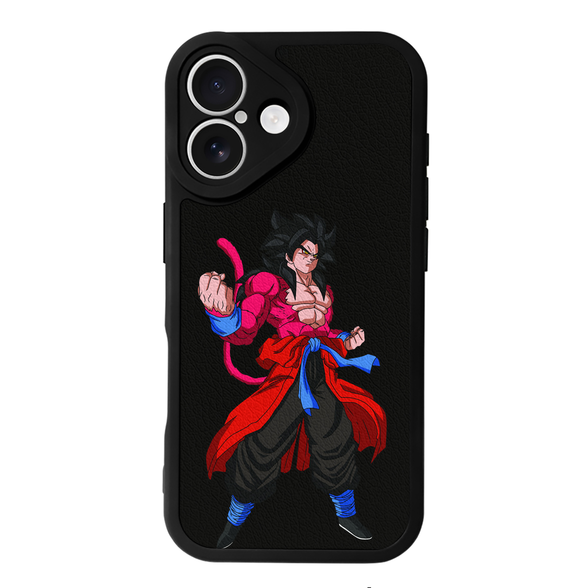 （画像用） ドラゴンボール 孫悟空（そん ごくう）Son Goku カカロット DRAGON BALL Kakarotto 【iPhone 16シリーズ対応】シリコンスマホケース（レザー調） 材質：シリコン